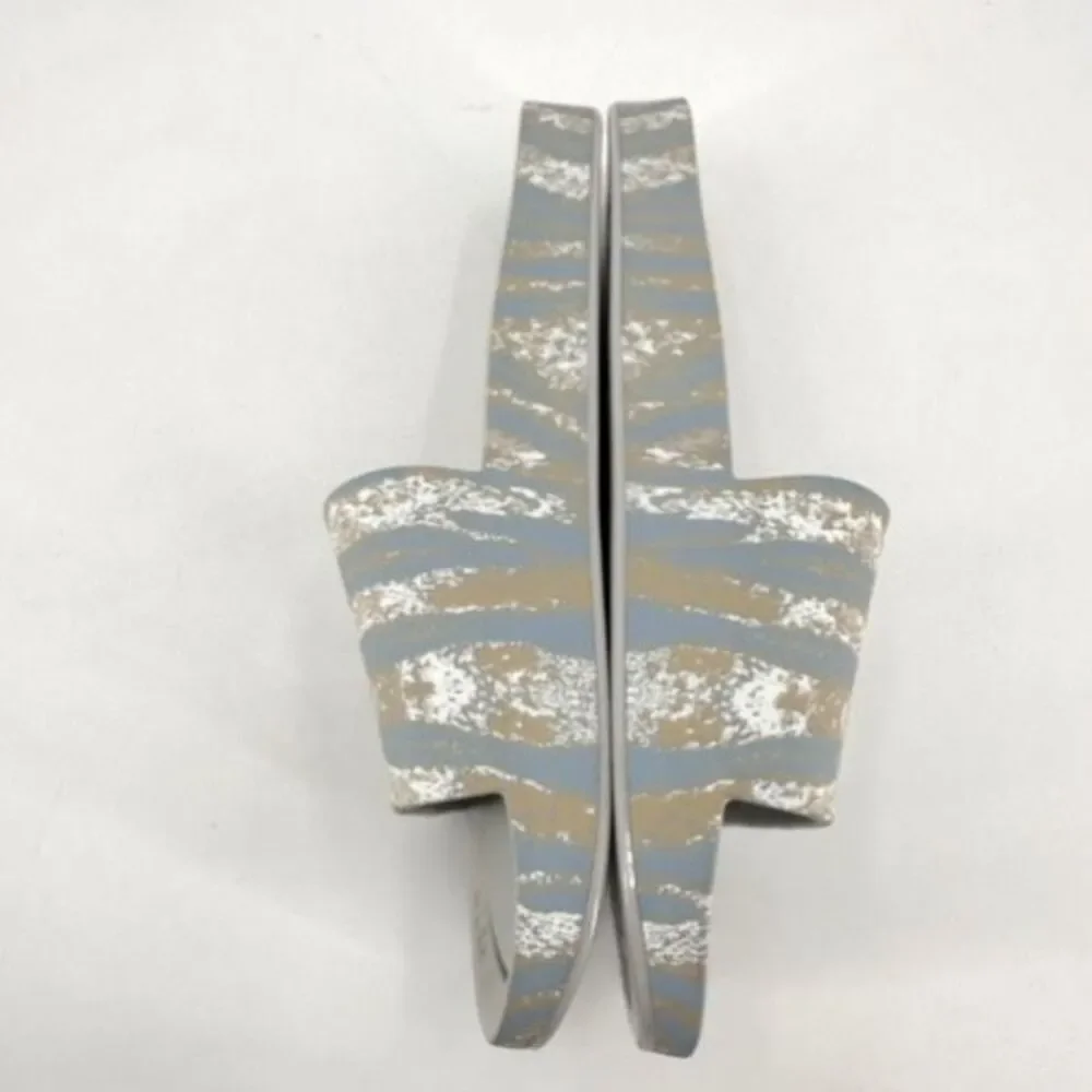 Melissa Beach Slide + Baja East Gray Camo Beach Sandals Slides Size 9‎ EUC